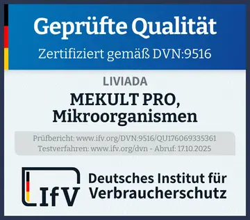 Prüfsiegel MEKULT PRO, Mikroorganismen