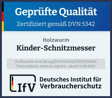 Prüfsiegel Kinder-Schnitzmesser