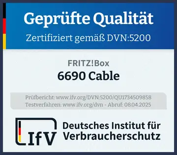 Prüfsiegel 6690 Cable