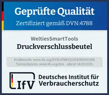 Siegel Druckverschlussbeutel
