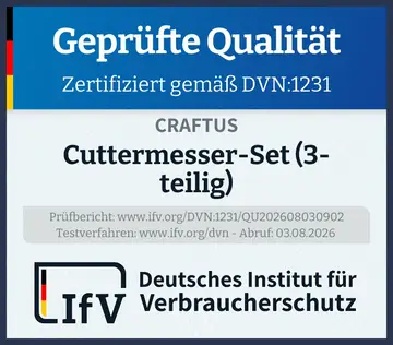 Prüfsiegel Cuttermesser-Set (3-teilig)