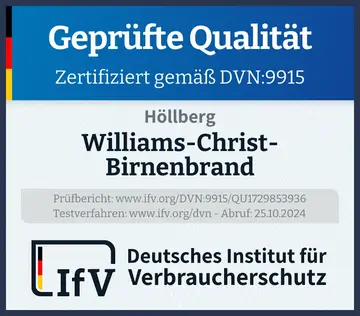 Prüfsiegel Williams-Christ-Birnenbrand