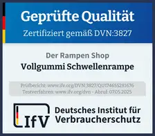 Siegel Vollgummi Schwellenrampe