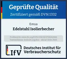 Siegel Edelstahl Isolierbecher