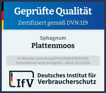 Prüfsiegel Plattenmoos