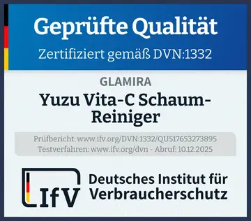 Prüfsiegel Yuzu Vita-C Schaum-Reiniger