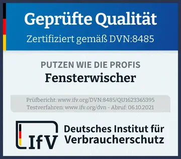 Prüfsiegel Fensterwischer