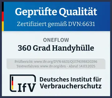 Prüfsiegel 360 Grad Handyhülle