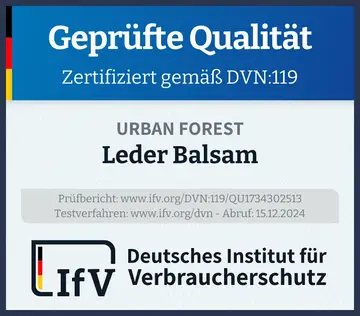 Prüfsiegel Leder Balsam