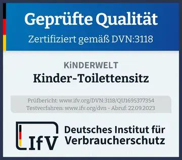 Prüfsiegel Kinder-Toilettensitz