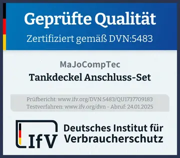 Prüfsiegel Tankdeckel Anschluss-Set
