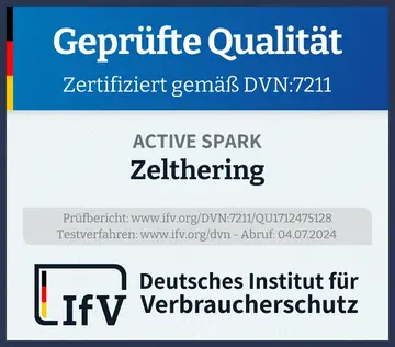Prüfsiegel Zelthering