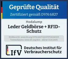 Siegel Leder Geldbörse + RFID-Schutz