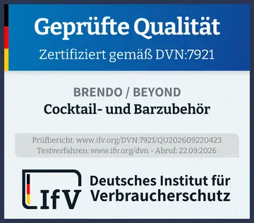 Prüfsiegel Cocktail- und Barzubehör