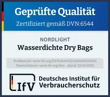 Prüfsiegel Wasserdichte Dry Bags