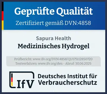 Prüfsiegel Medizinisches Hydrogel