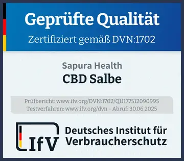 Prüfsiegel CBD Salbe