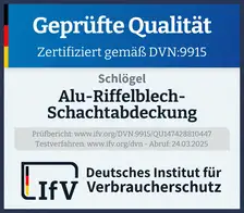 Siegel Alu-Riffelblech-Schachtabdeckung