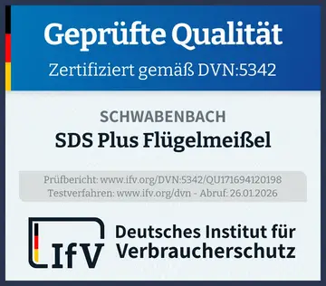 Prüfsiegel SDS Plus Flügelmeißel