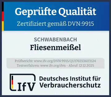 Prüfsiegel Fliesenmeißel