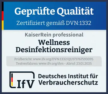 Prüfsiegel Wellness Desinfektionsreiniger