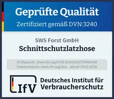 Siegel Schnittschutzlatzhose