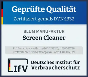 Prüfsiegel Screen Cleaner