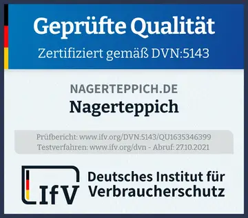 Prüfsiegel Nagerteppich