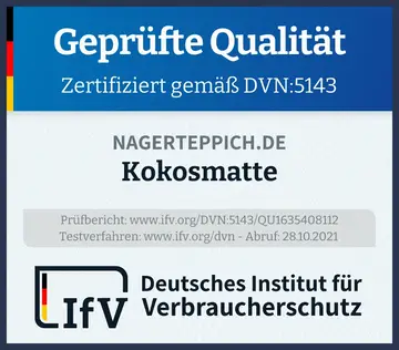 Prüfsiegel Kokosmatte