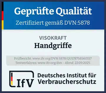 Prüfsiegel Handgriffe