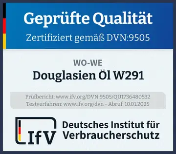 Prüfsiegel Douglasien Öl W291