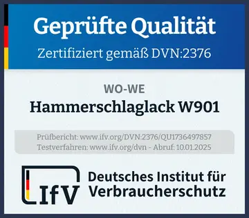 Prüfsiegel Hammerschlaglack W901