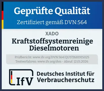 Prüfsiegel Kraftstoffsystemreiniger Dieselmotoren