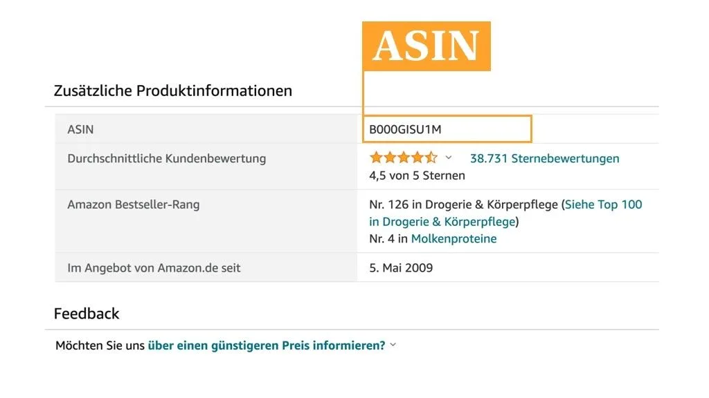 Amazon ASIN