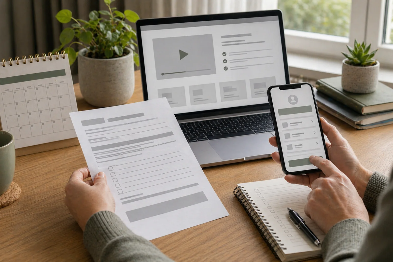 Widerruf bei digitalen Inhalten: Symbolbild für App, Online-Kurs und Verbraucherrechte