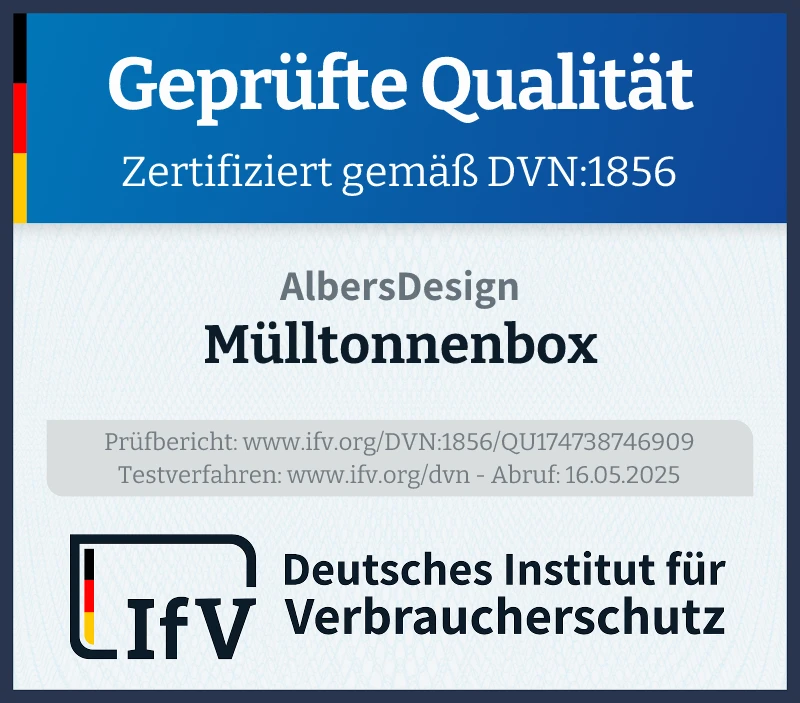 Siegel Mülltonnenbox