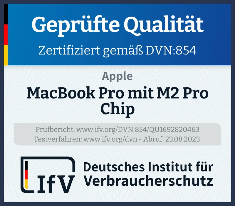 Siegel MacBook Pro mit M2 Pro Chip