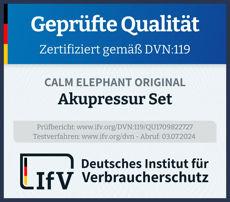 Prüfsiegel Akupressur Set