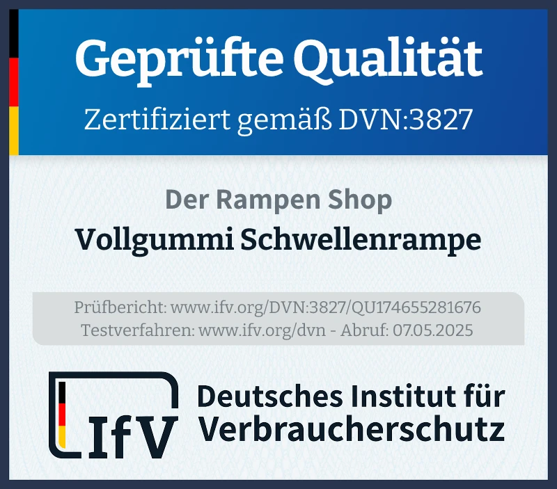 Siegel Vollgummi Schwellenrampe