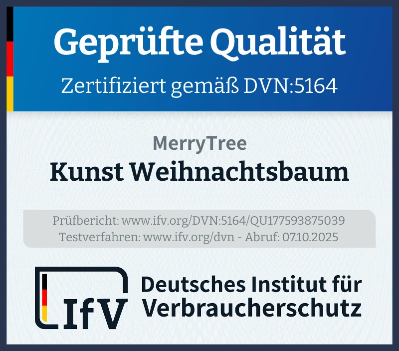Prüfsiegel Kunst Weihnachtsbaum