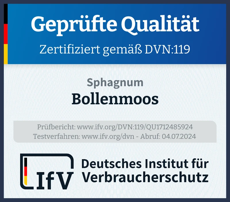 Prüfsiegel Bollenmoos
