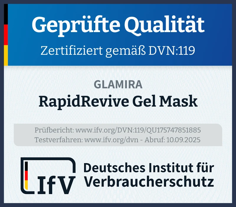 Prüfsiegel RapidRevive Gel Mask
