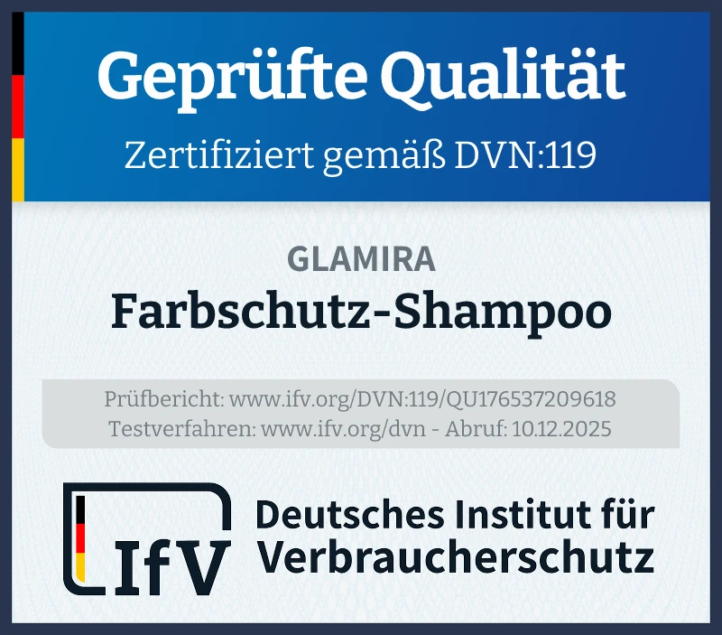 Prüfsiegel Farbschutz-Shampoo
