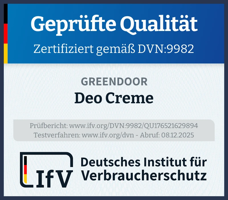 Prüfsiegel Deo Creme