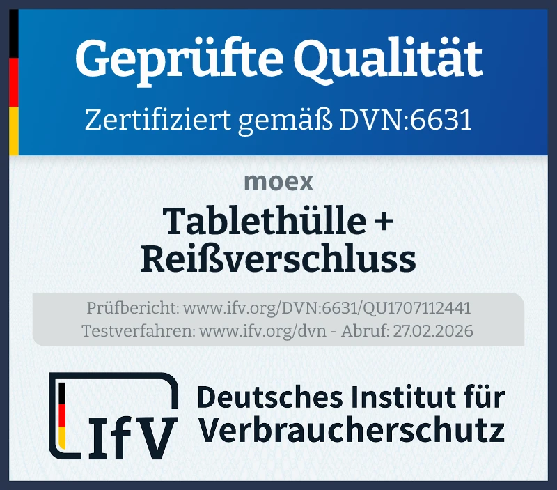 Siegel Tablethülle + Reißverschluss