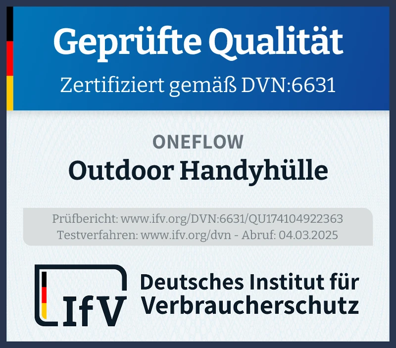 Prüfsiegel Outdoor Handyhülle