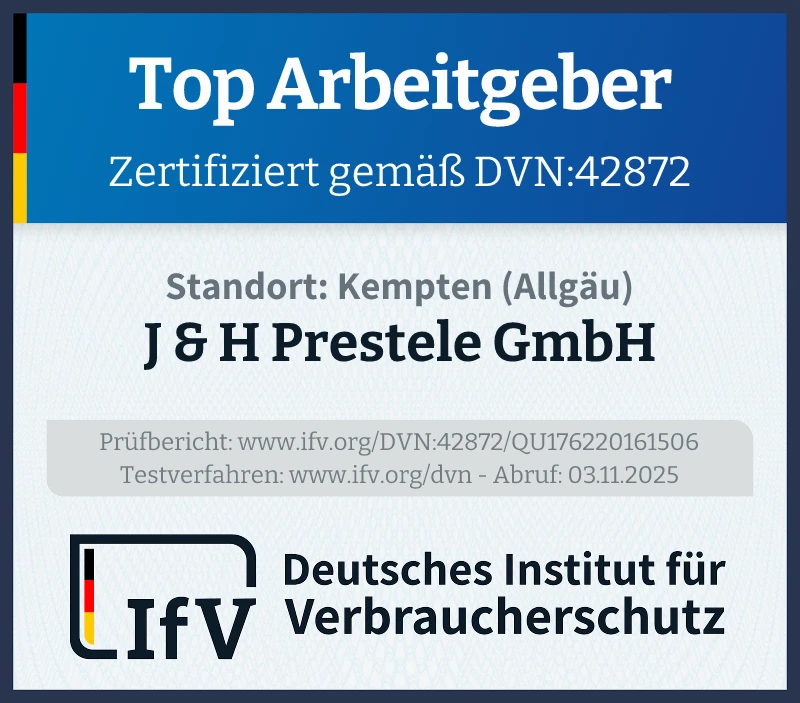 Prüfsiegel Zertifizierter Top-Arbeitgeber