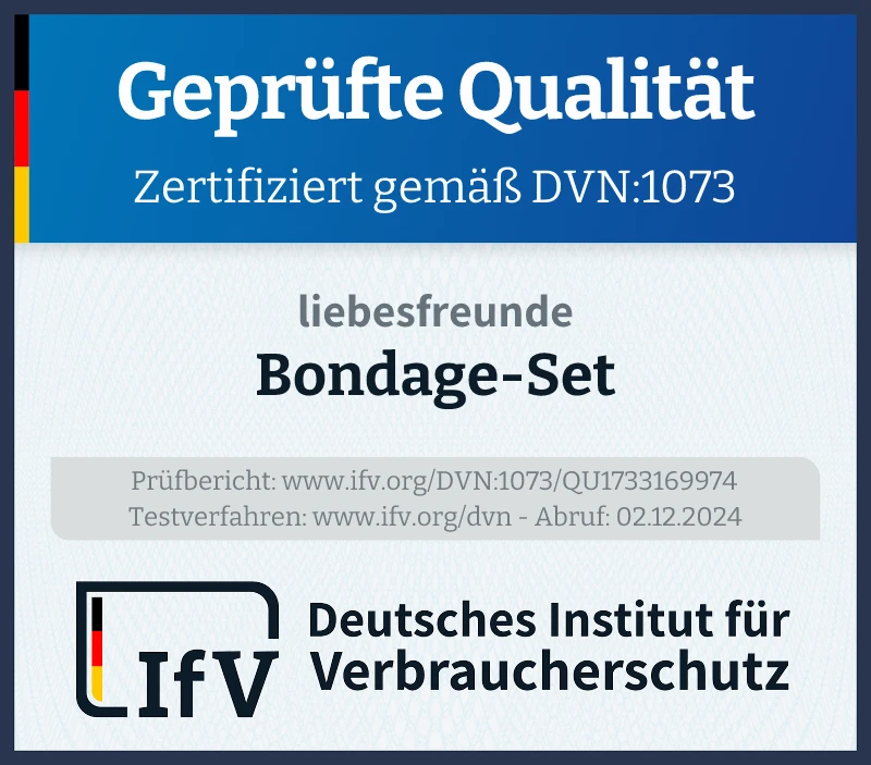 Prüfsiegel Bondage-Set
