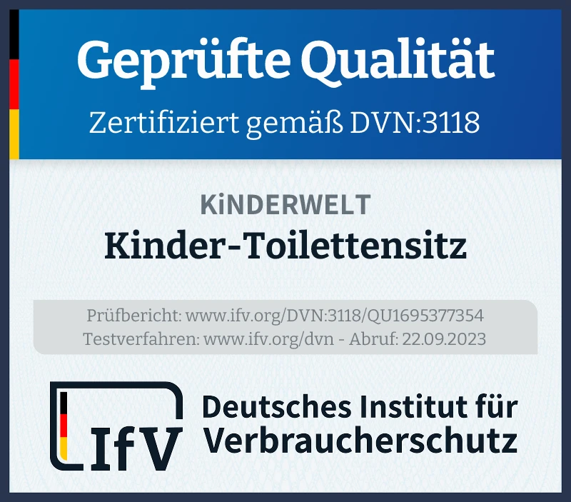 Prüfsiegel Kinder-Toilettensitz