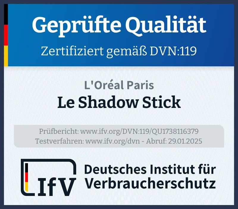 Prüfsiegel Le Shadow Stick